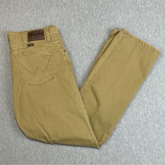 Wrangler Other - Wrangler Men’s Pants Size 36 x 32 Authentic Slim Straight Twill Acorn Colour